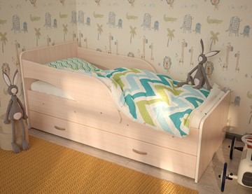 Односпальная детская кровать Максимка, цвет Млечный дуб в Воронеже