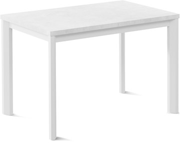 Маленький стол Нагано-1L (ноги металлические белые, белый цемент) в Воронеже