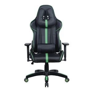 Офисное кресло Brabix GT Carbon GM-120 (две подушки, экокожа, черное/зеленое) 531929 в Воронеже