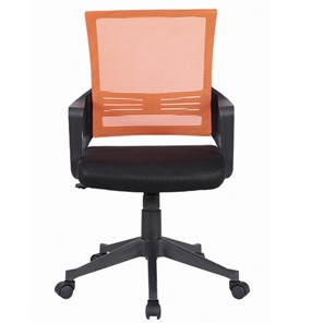Кресло Brabix Balance MG-320 (с подлокотниками, комбинированное черное/оранжевое) 531832 в Воронеже