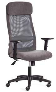 Кресло компьютерное PROFIT PLT флок/ткань, серый, 29/W-12, арт.20537 в Воронеже