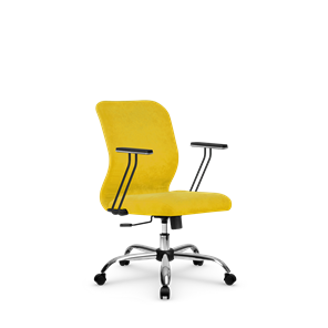 Кресло офисное SU-Mr-4/подл.110/осн.003 желтый в Воронеже