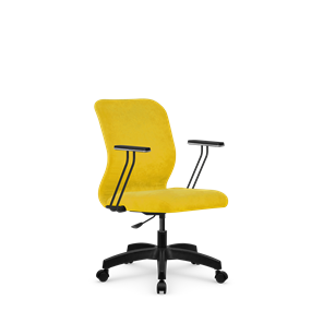 Кресло офисное SU-Mr-4/подл.110/осн.005 желтый в Воронеже