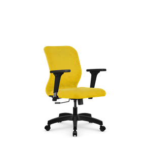 Кресло офисное SU-Mr-4/подл.200/осн.001 желтый в Воронеже