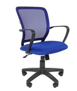 Офисное кресло CHAIRMAN 698 black TW-05, ткань, цвет синий в Воронеже
