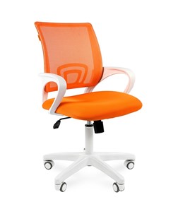 Кресло CHAIRMAN 696 white, ткань, цвет оранжевый в Воронеже
