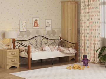 Детская кровать Гарда 7, 90х200, черная в Воронеже