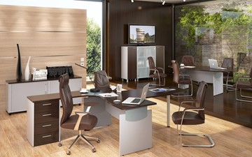 Набор мебели в офис OFFIX-NEW для двух сотрудников и руководителя в Воронеже