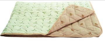 Одеяло «Зима-Лето», ткань: тик, материалы: бамбук/верблюжья шерсть в Воронеже