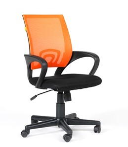 Офисное кресло CHAIRMAN 696 black Сетчатый акрил DW66 оранжевый в Воронеже