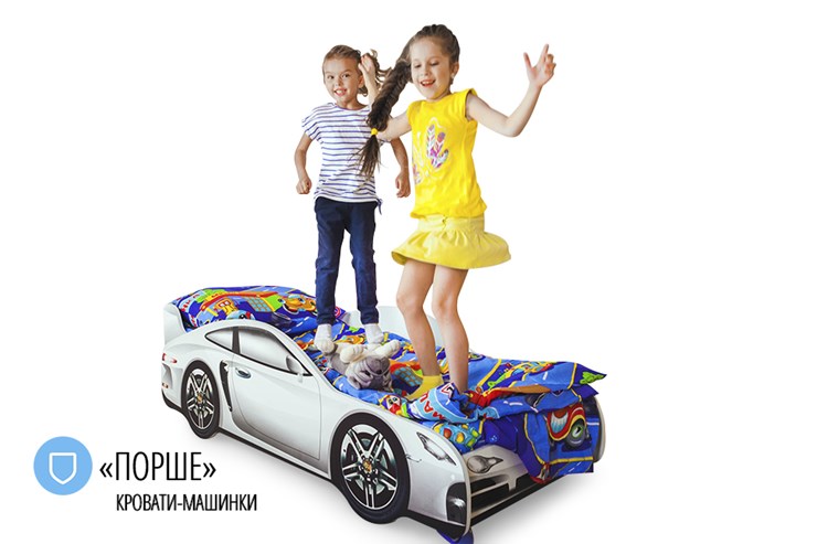 Кровать-машина детская Porsche в Воронеже - изображение 4