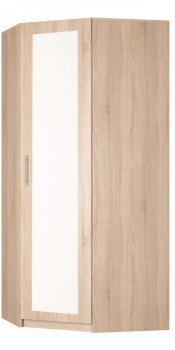 Угловой шкаф распашной Реал (YR-230х1034 (3)-М Вар.1), с зеркалом в Воронеже - изображение