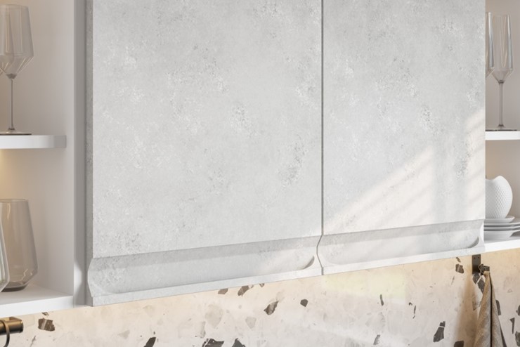 Кухня угловая Вельвет, бетон графит/бетон снежный в Воронеже - изображение 4