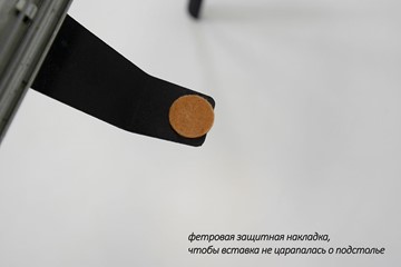 Кухонный стол раздвижной Дали-1L(ноги черные, дуб табако) в Воронеже - предосмотр 6