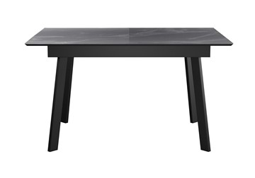 Керамический обеденный стол DikLine SKH125 Керамика Серый мрамор/подстолье черное/опоры черные (2 уп.) в Воронеже