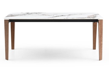 Кухонный стол раздвижной DT8843CW (180) белый мрамор  керамика в Воронеже - предосмотр