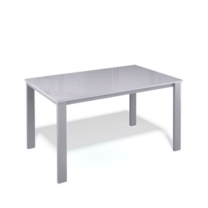 Обеденный раздвижной стол Kenner LL1200 серый/стекло серое глянец в Воронеже