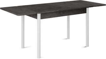 Кухонный стол раздвижной Милан-2 EVO, ноги белые, серый камень в Воронеже - предосмотр 1