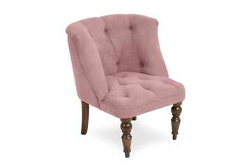 Мягкое кресло Бриджит розовый ножки коричневые в Воронеже