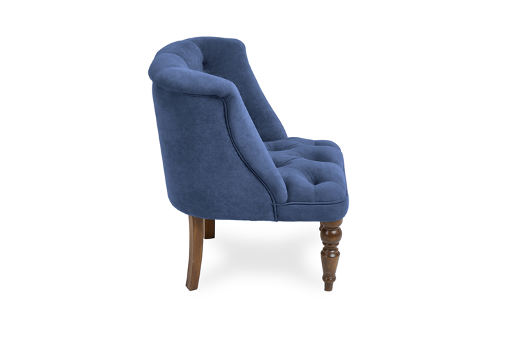 Мягкое кресло Бриджит синий ножки коричневые в Воронеже - изображение 2