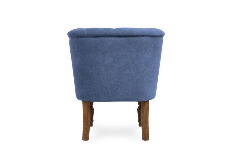 Мягкое кресло Бриджит синий ножки коричневые в Воронеже - изображение 5