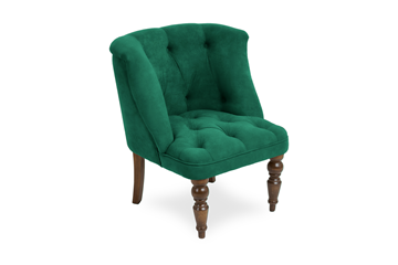 Кресло Бриджит зеленый ножки коричневые в Воронеже