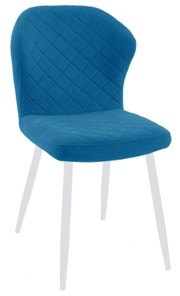 Кухонный стул 239 синий, ножки белые в Воронеже