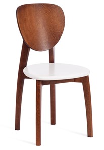 Обеденный стул Diamante, жесткое сидение бук, 42х42х85, коричневый/белый арт.19897 в Воронеже