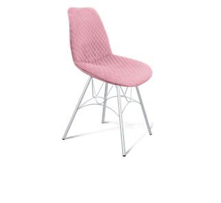 Обеденный стул SHT-ST29-С22 / SHT-S100 (розовый зефир/хром лак) в Воронеже