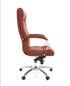 Кресло компьютерное CHAIRMAN 480 Экокожа Terra 111 (коричневая) в Воронеже - предосмотр 2