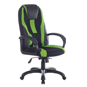 Компьютерное кресло Brabix Premium Rapid GM-102 (экокожа/ткань, черное/зеленое) 532419 в Воронеже