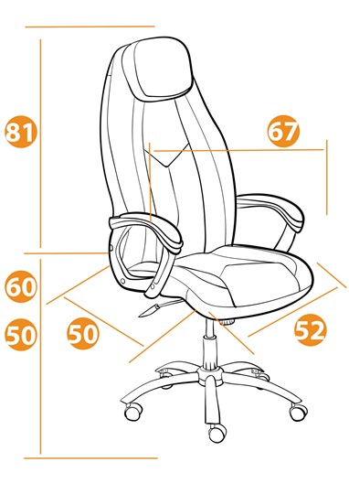 Офисное кресло BOSS Lux, кож/зам, черный, арт.21151 в Воронеже - изображение 13