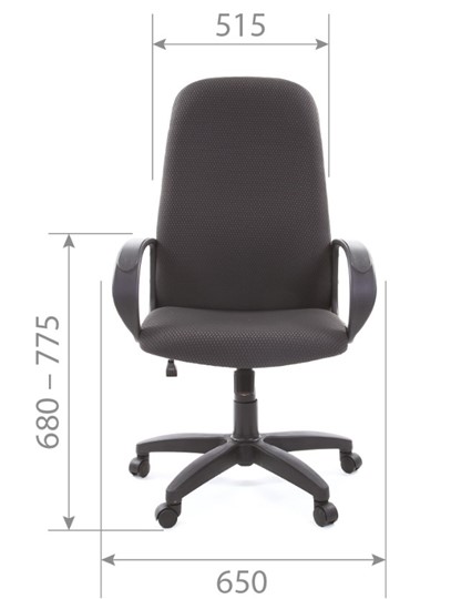 Кресло офисное CHAIRMAN 279 JP15-1 черно-серый в Воронеже - изображение 4