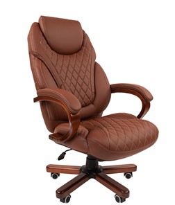 Кресло офисное CHAIRMAN 406, коричневый в Воронеже