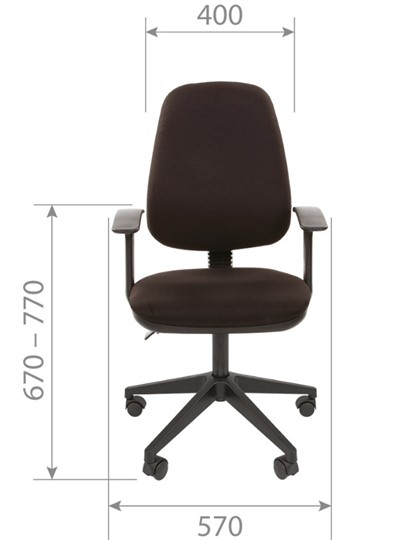 Компьютерное кресло CHAIRMAN 661 Ткань стандарт 15-13 серая в Воронеже - изображение 3