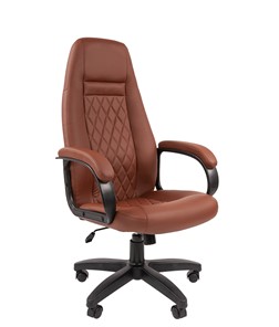 Кресло офисное CHAIRMAN 950LT Экокожа коричневая в Воронеже