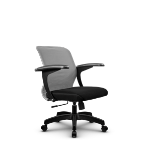 Офисное кресло SU-M-4/подл.160/осн.001, Светло-серый/Черный в Воронеже