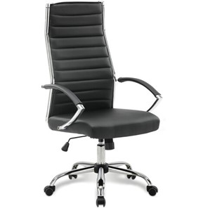 Офисное кресло Brabix Style EX-528 (экокожа, хром, черное) 531947 в Воронеже