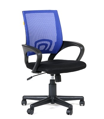 Офисное кресло CHAIRMAN 696 black Сетчатый акрил DW61 синий в Воронеже - изображение