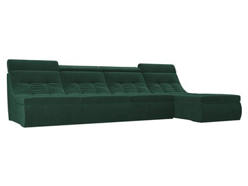 Модульный раскладной диван Холидей люкс, Зеленый (велюр) в Воронеже