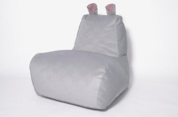 Кресло-мешок Бегемот серый в Воронеже - изображение