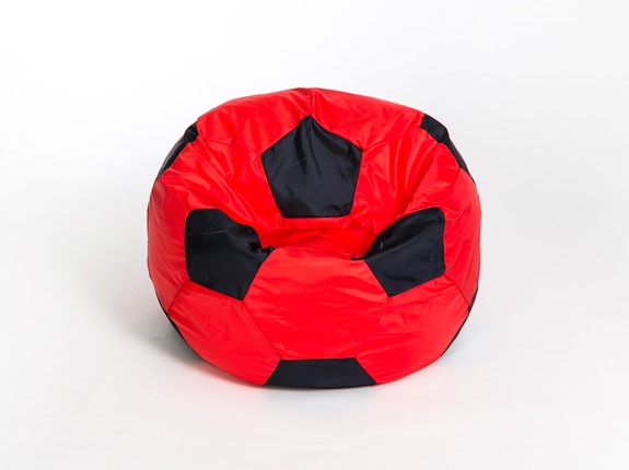 Кресло-мешок Мяч большой, красно-черный в Воронеже - изображение