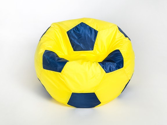 Кресло-мешок Мяч малый, желто-синий в Воронеже - изображение
