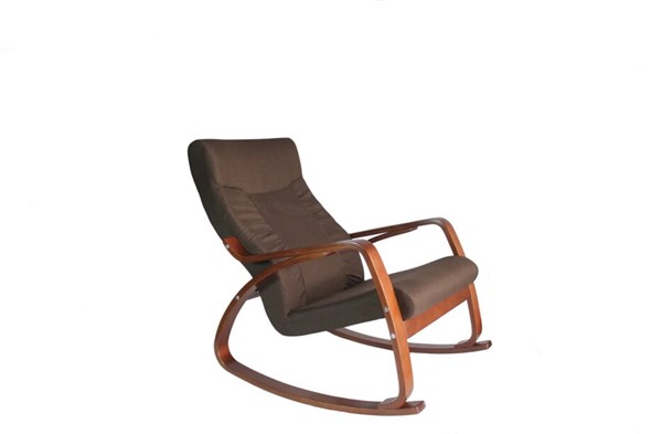 Кресло-качалка Женева, ткань шоколад в Воронеже - изображение