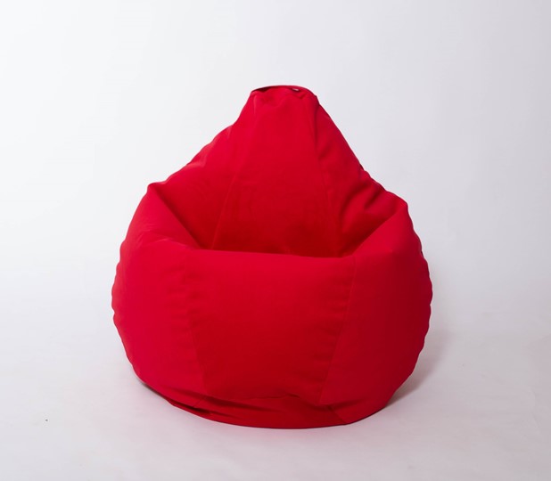 Кресло-мешок Груша большое, велюр однотон, красное в Воронеже - изображение 2