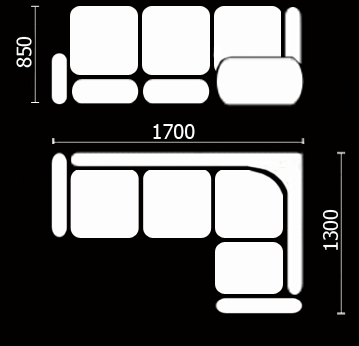 Кухонный диван Нео КМ-01 (168х128 см.) в Воронеже - изображение 3