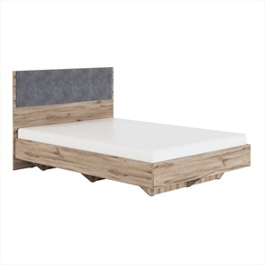 Кровать спальная Николь (мод.1.3) 1,6 серый текстиль, с ортопедическим основанием в Воронеже