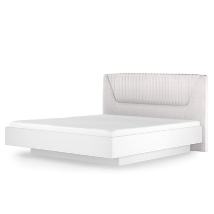 Кровать с подъемным механизмом Марсель-11 (Белый, ткань Catania white) 1400 в Воронеже - изображение