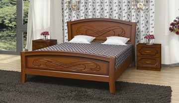 Спальная кровать Карина-16 (Орех) 120х200 в Воронеже