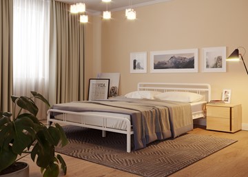 Спальная кровать Леон, 900, белый в Воронеже